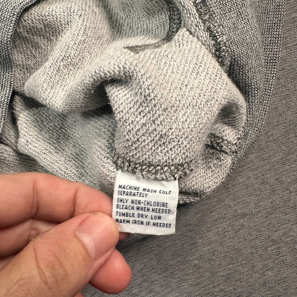 VTG Polo Ralph Lauren Jacket Men S Grey Full Zip Hoodie Sweatshirt Pony Logo - Picture 5 of 7